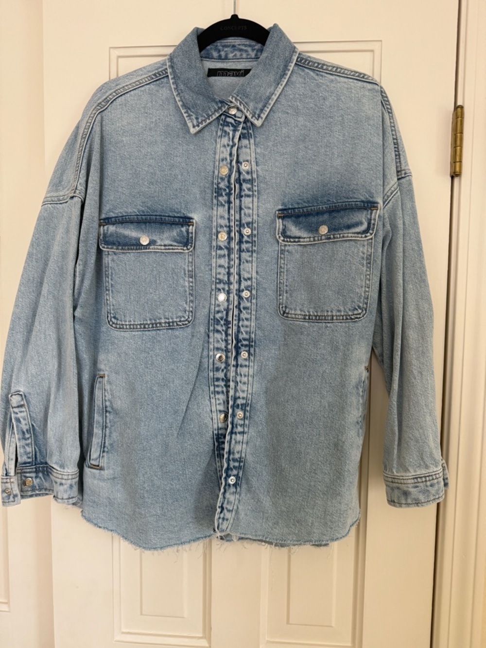 Mavi Light Wash Denim Button-Up Shirt
